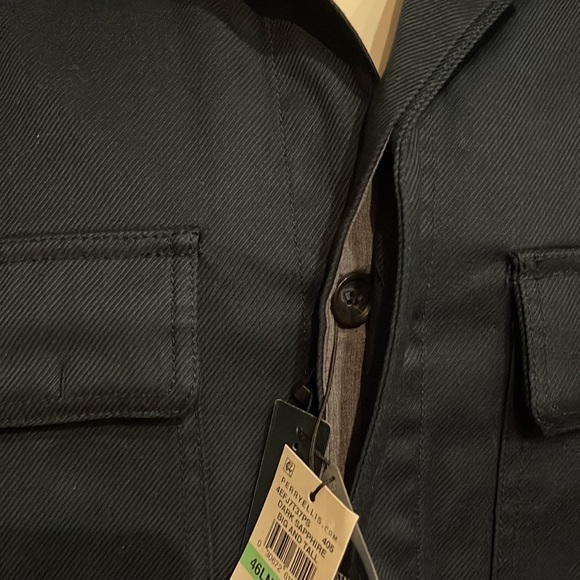 Perry Ellis Water/Stain/Wrinkle Resistant Performance Shirt Jacket - Big & Tall - Picture 7 of 8